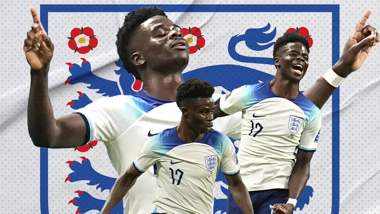 Ilustrasi - Bukayo Saka Inggris