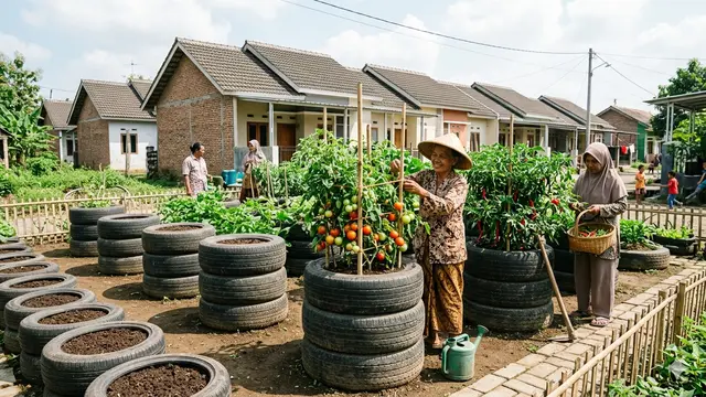 Ide Kebun Sayur Bersama di Komplek Perumahan Subsidi