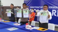 Konferensi pers pengungkapan tindak pidana perbankan oleh Polda Riau terhadap mantan karyawan CIMB Niaga. (Liputan6.com/M Syukur)