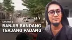 Air bah bercampur lumpur merendam rumah warga, salah satu kawasan terdampak Perumahan Lumin Park, di Kecamatan Lubuk Minturun, ketinggian banjir mencapai lebih dari 1,5 meter.