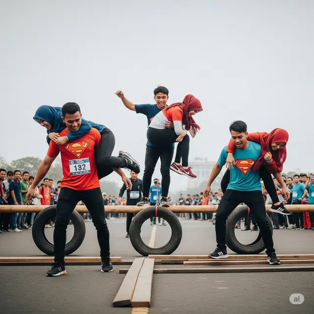 Lomba Gendong Istri Marathon