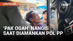 Terjaring Razia PPKS Satpol PP, &lsquo;Pak Ogah&rsquo; di Jakut Menangis Tersedu-sedu