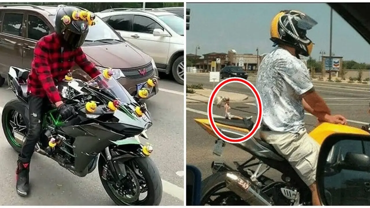 Potret Mainan Anak di Motor Ini Bikin Gagal Fokus