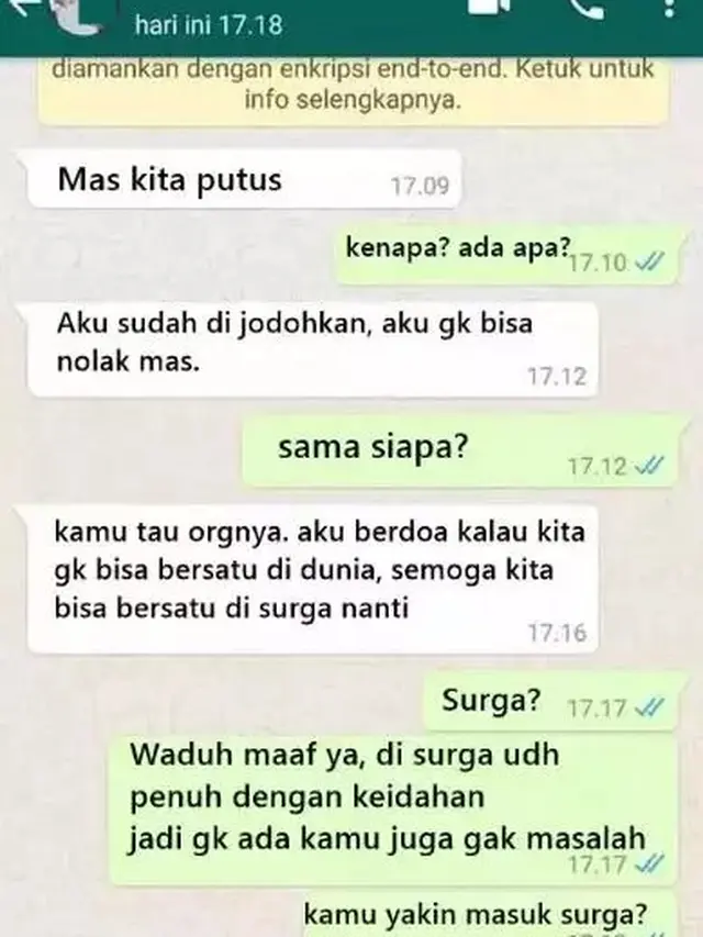 8 Chat Netizen saat Putus dari Pacar Ini Justru Kocak, Alasannya Bikin Geleng Kepala