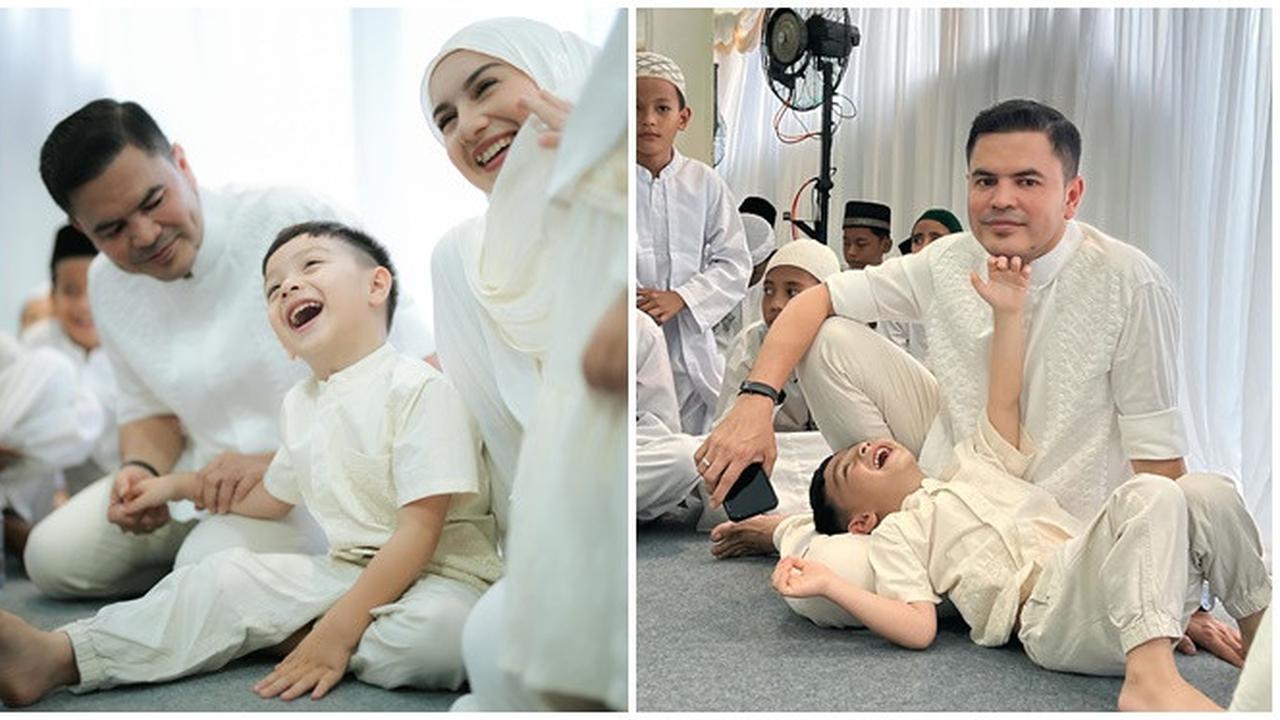 6 Potret Kedekatan Haldy Sabri dan Anak Irish Bella di Momen Tasyakuran Rumah Baru