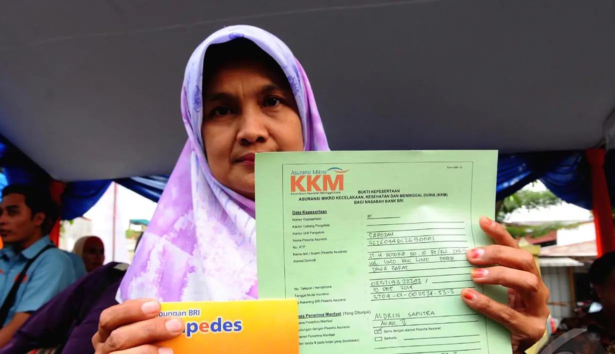 BRI meluncurkan produk asuransi mikro bagi masyarakat berpenghasilan rendah, Jakarta (10/9/2014) (Liputan6.com/Andrian M Tunay) 
