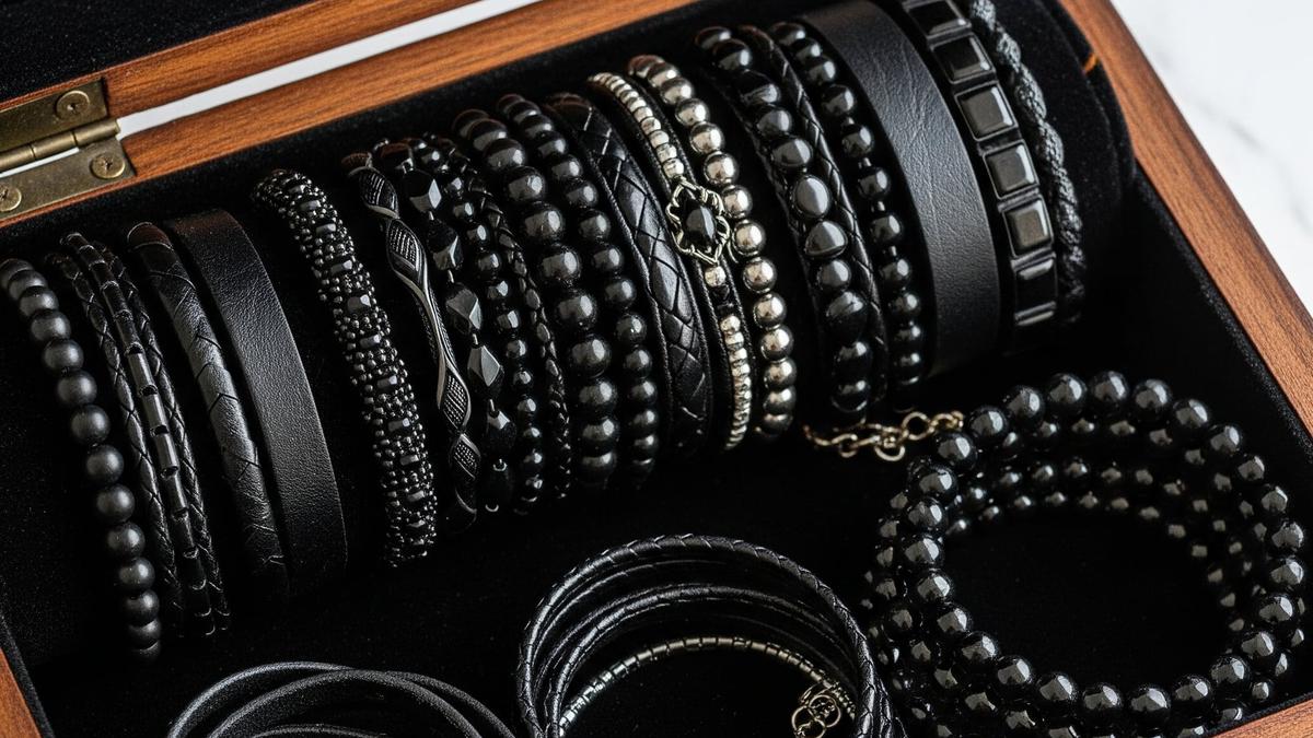 15 Model Gelang Hitam Terbaru 2025, Statement Piece dengan Makna Romantis