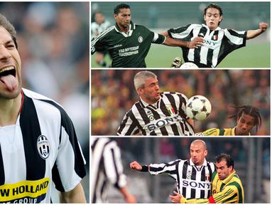 Berikut ini adalah para striker top yang pernah dimiliki Juventus pada era-90an. Diantaranya Roberto Baggio, Alessandro Del Piero hingga Filippo Inzaghi. (Foto Kolase AFP)