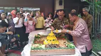 Perayaan ulang tahun ke- 52 Kementerian Koordinator Bidang Perekonomian. (Wilfridus Setu Embu/Liputan6.com)