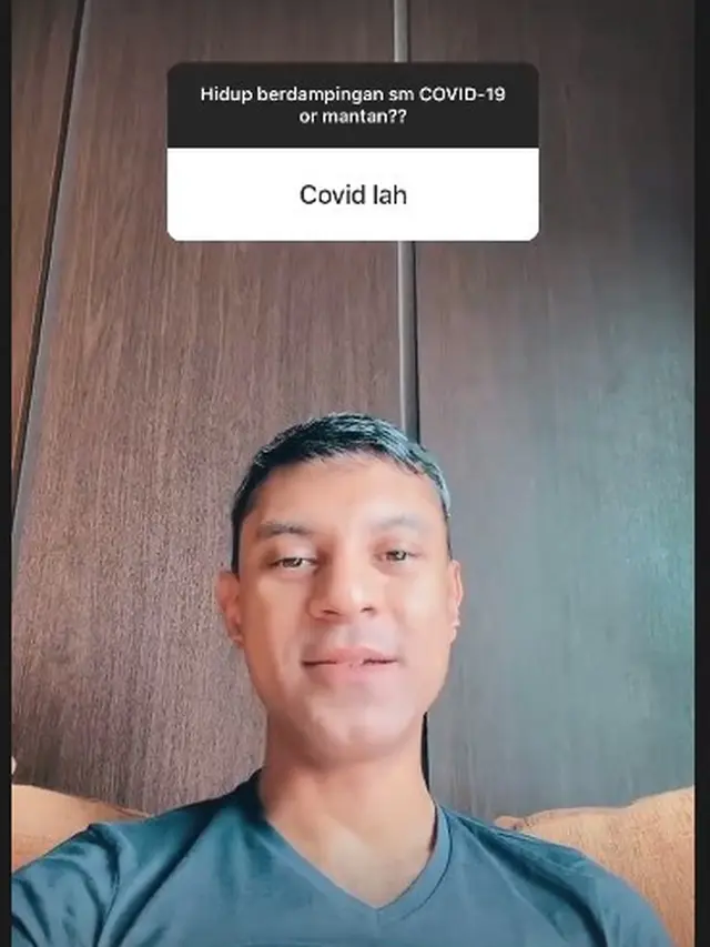 Didi Riyadi mengajak pengikutnya membahas soal hidup berdampingan dengan Covid-19 atau mantan (Instagram Stories)