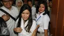 Jessica Kumala Wongso terlihat tenang usai divonis 20 tahun penjara di Pengadilan Negeri (PN) Jakarta Pusat, Jakarta, Kamis (27/10). Vonis hakim tersebut sama dengan tuntutan Jaksa yaitu 20 tahun. (Liputan6.com/Helmi Afandi)