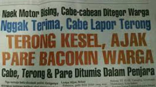 Judul koran nyeleneh