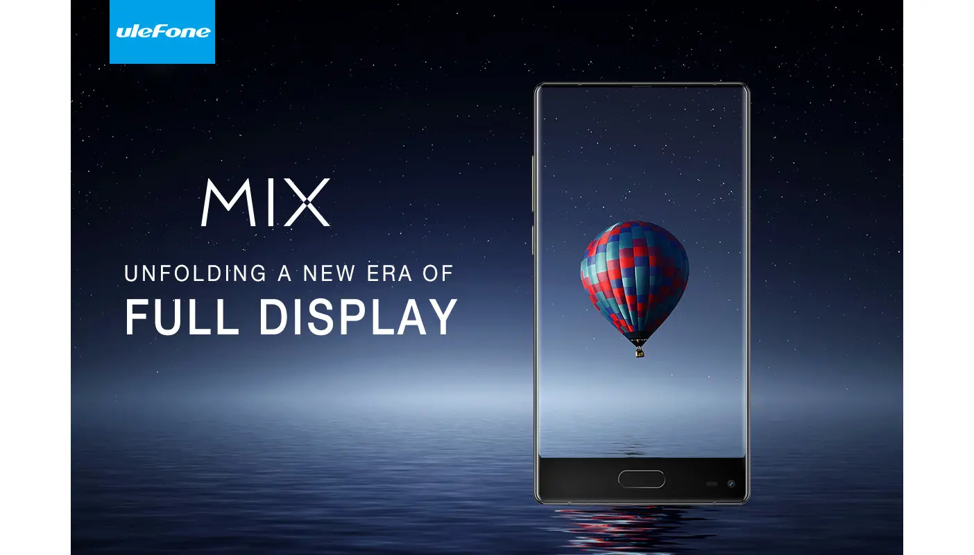 Ulefone MIX, smartphone yang memiliki desain bezel-less mirip sekali dengan Mi MIX (Sumber: Gizmochina)