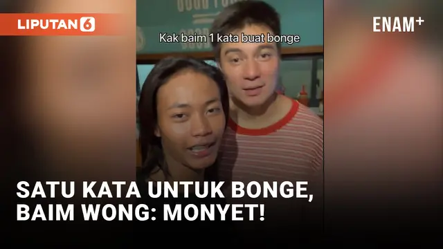 Ditanya Satu Kata, Baim Wong Sebut Bonge Monyet