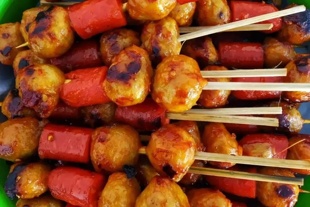 Resep bumbu oles bakaran untuk pentol. (dok. Cookpad @Riris001)