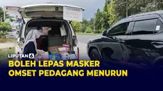 Omset Penjualan Masker Turun 50 Persen Sejak diperbolehkan Lepas Masker