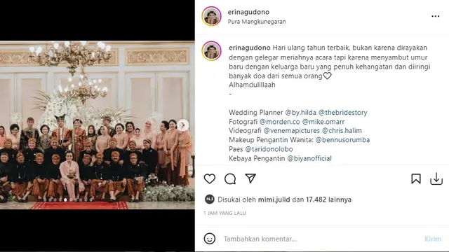 Erina Gudono - Kaesang Pangarep (Foto: Instagram/@erinagudono)