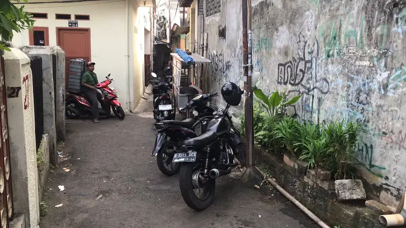 Lokasi penangkapan maling motor di Tebet, Jakarta Selatan.