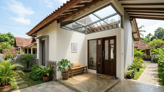 Rumah 1 Lantai Konsep Skylight