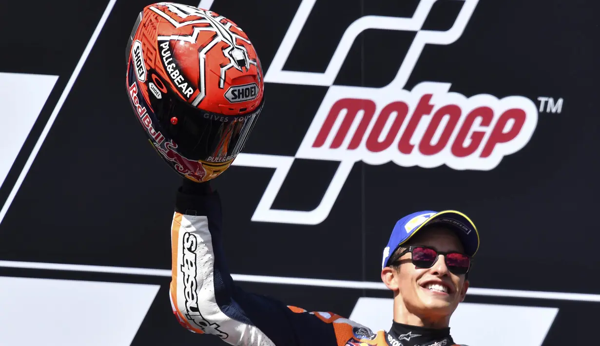 1. Marc Marquez (Repsol Honda) - 174 Poin. (AP/Kerstin Joensson)