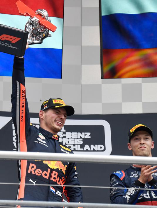 Foto Max Verstappen Berjaya Di F1 Gp Jerman 2019 Bola Liputan6 Com