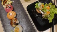 Hidangan sushi premium dari Genki Sushi yang patut dicoba (Foto: Vinsensia Dianawanti)