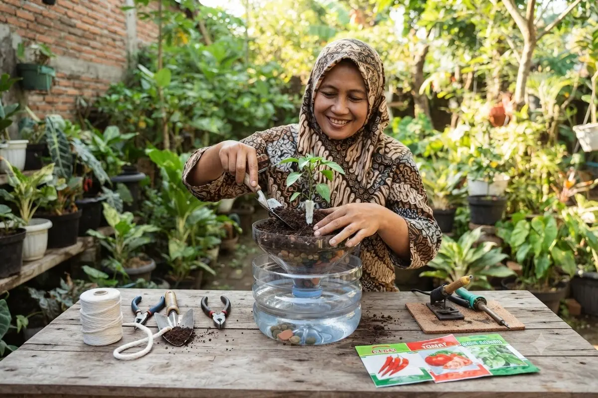 Cara Membuat Galon Bekas Menjadi Pot Self-Watering