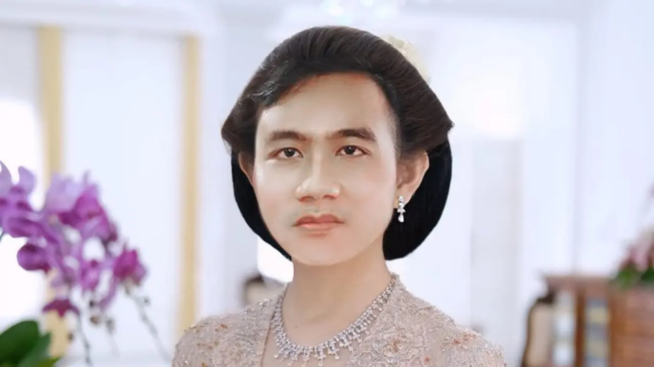Gibran Rakabuming mengunggah foto editan dirinya sendiri di akun Twitter terverifikasi. (Foto: Dok. Twitter @gibran_tweet)