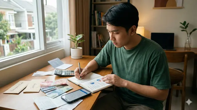 Reset Keuangan Setelah Lebaran (Foto: Gemini AI)