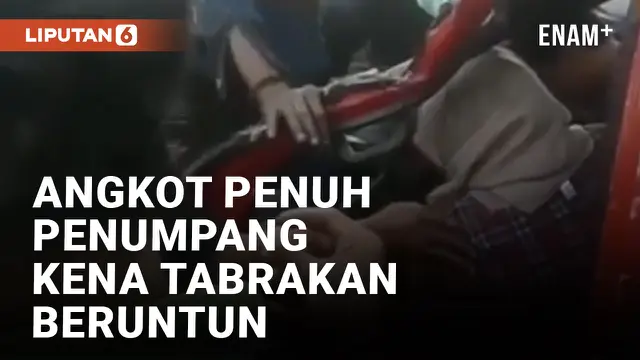 Angkot Penuh Penumpang Terlibat Tabrakan Beruntun di Tol Tangerang-Merak
