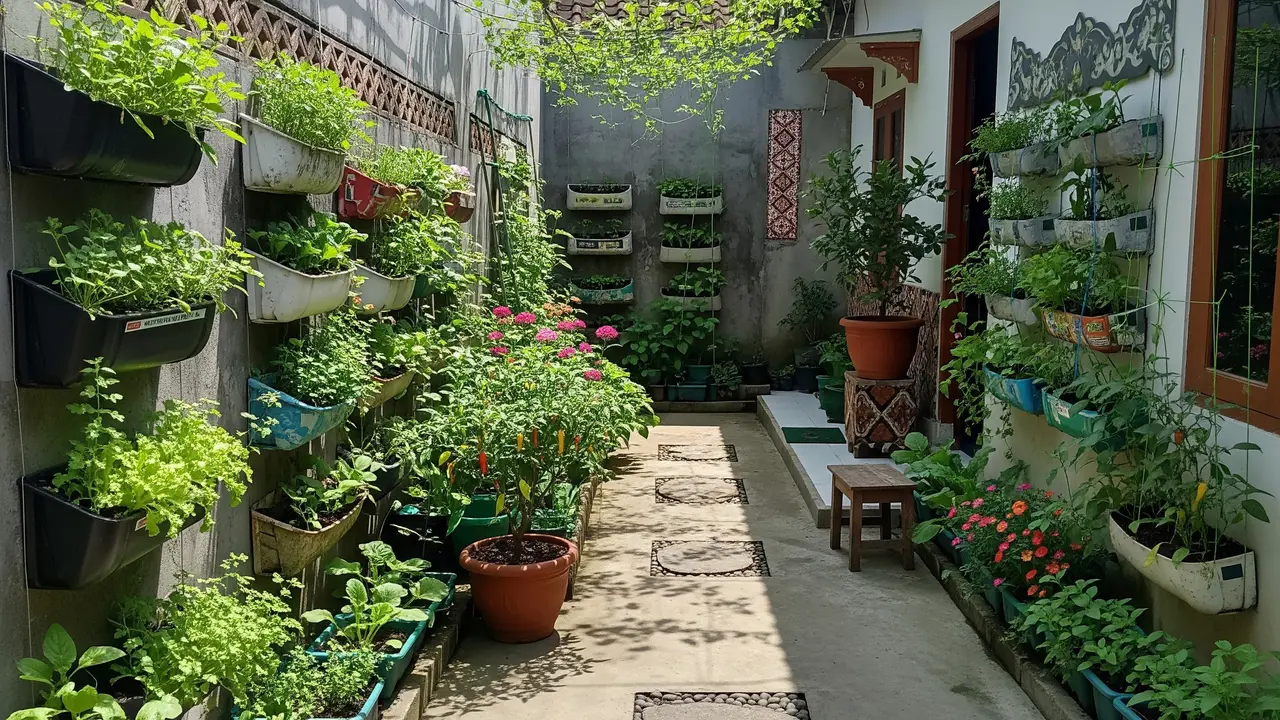 Cara Menata Pekarangan agar Menjadi Sumber Pangan Sekaligus Mempercantik Rumah/AI Generated