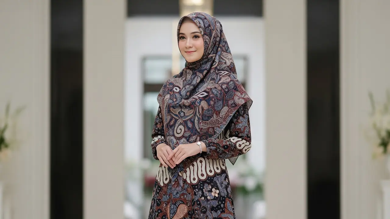 9 Model Gamis Batik Formal Terbaru, Tampil Modern di Berbagai Acara