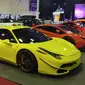 Deretan supercar menggoda pengunjung IMX 2018. (Septian/Liputan6.com)