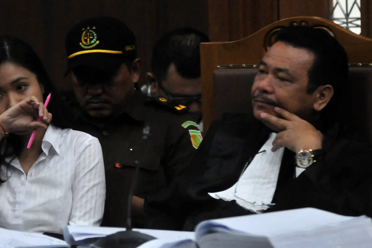 20160815- Ekspresi Jessica Saat Mendengar keterangan Saksi Ahli Psikologi-Jakarta- Johan Tallo