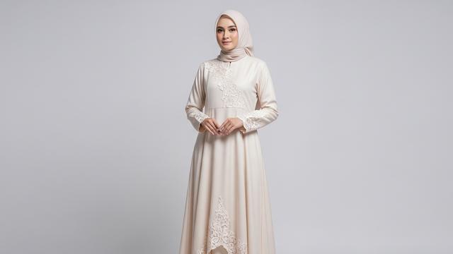 8 Model Gamis Bahan Toyobo dengan Potongan A-line Santai, Tampil Sopan ...