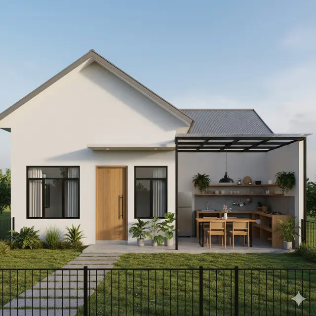 Rumah Model Dapur Samping