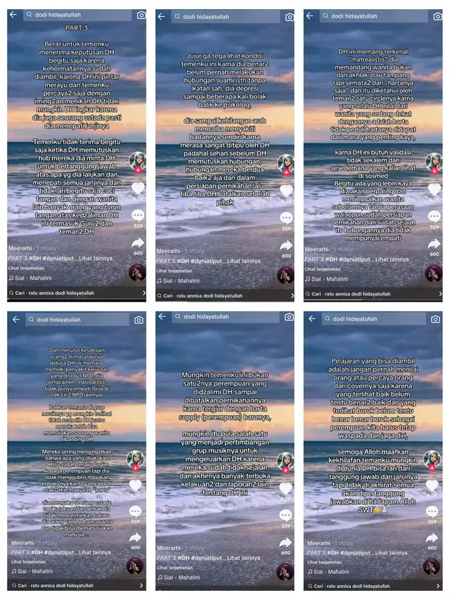 Dodi Hidayatullah Dikeluarkan dari Grup Adam Musik, Muncul Isu Dugaan Pelecehan Seksual Influencer Sekaligus Musisi Inisial DH. (TikTok @meerarhi)