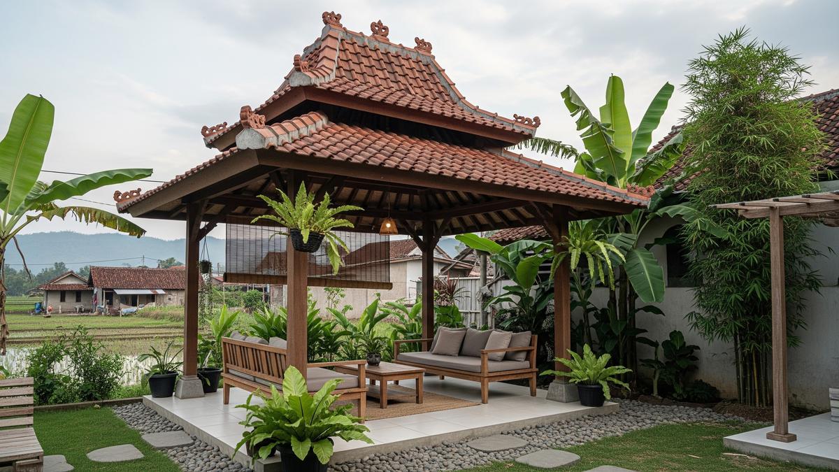 8 Inspirasi Ruang Santai Bergaya Pendopo Minimalis, Tetap Sejuk Tanpa AC