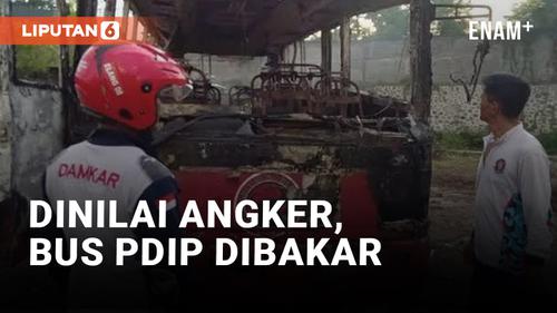 VIDEO: Bus PDIP Dibakar Bocah, Alasannya Angker