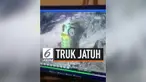 Terekam CCTV sebuah truk terperosok jatuh ke jurang di daerah alas roban, Jawa Tengah.