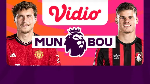 Jadwal dan Live Streaming Manchester United vs Bournemouth di Vidio