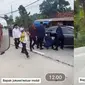 Viral video ban mobil RI 1 bocor (sumber: TikTok/qoril48)