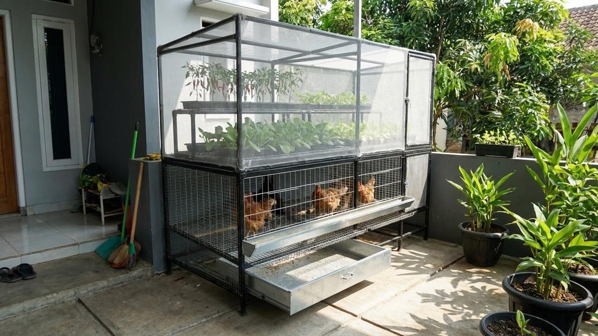 9 Desain Kandang Ayam dan Greenhouse Mini di Teras Rumah, Hemat Lahan Tetap Estetik