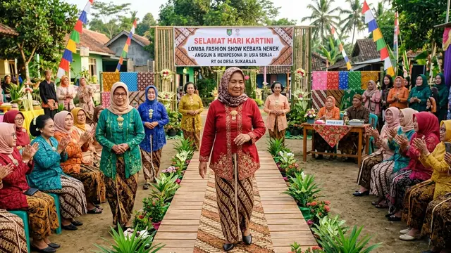 Lomba Kartini Nenek-nenek Gemini AI