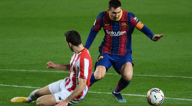 Barcelona menjamu Athletic Bilbao di Camp Nou dengan ambisi mengejar Atletico Madrid di puncak klasemen Liga Spanyol. (Foto: AFP/Lluis Gene)