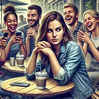 persahabatan palsu (ilustrasi oleh AI)