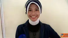 Citizen6, Jakarta: Salahsatu peserta dari SMA yan masuk 5 besar dalam lomba menjadi presenter news SCTV (Pengirim: Kelompok 2)
