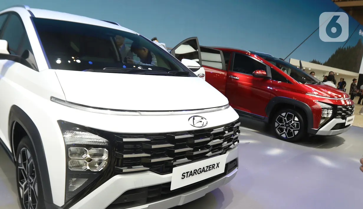PT Hyundai Motors Indonesia (HMID) meluncurkan Hyundai Stargazer X dalam ajang Gaikindo Indonesia International Auto Show (GIIAS) 2023 hari ini, Kamis, 10 Agustus 2023. (Liputan6.com/Angga Yuniar)