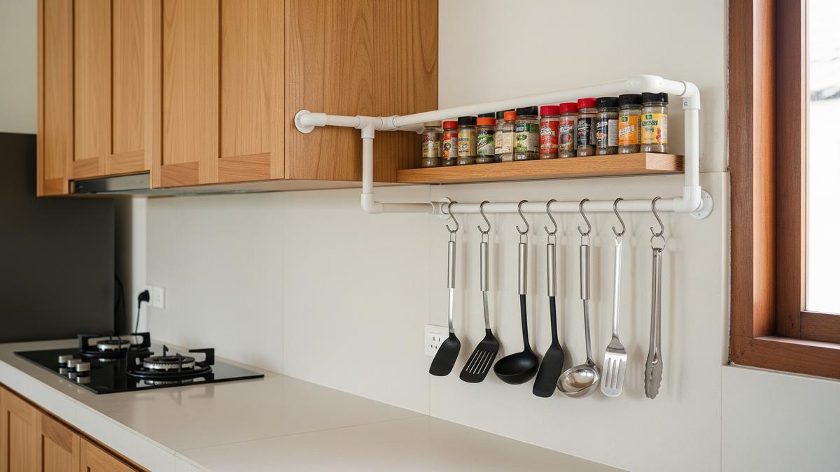 9 Desain Rak Perabot Rumah dari Pipa PVC, Gaya Industrial yang Ekonomis