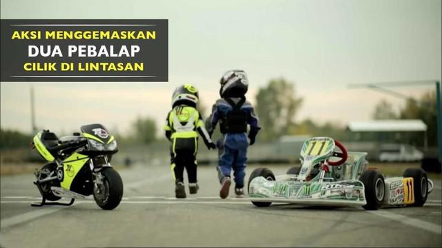 Tima Kuleshov dan Makar Zheleznyak, dua pebalap cilik beraksi di lintasan. Seperti apa gaya mereka?